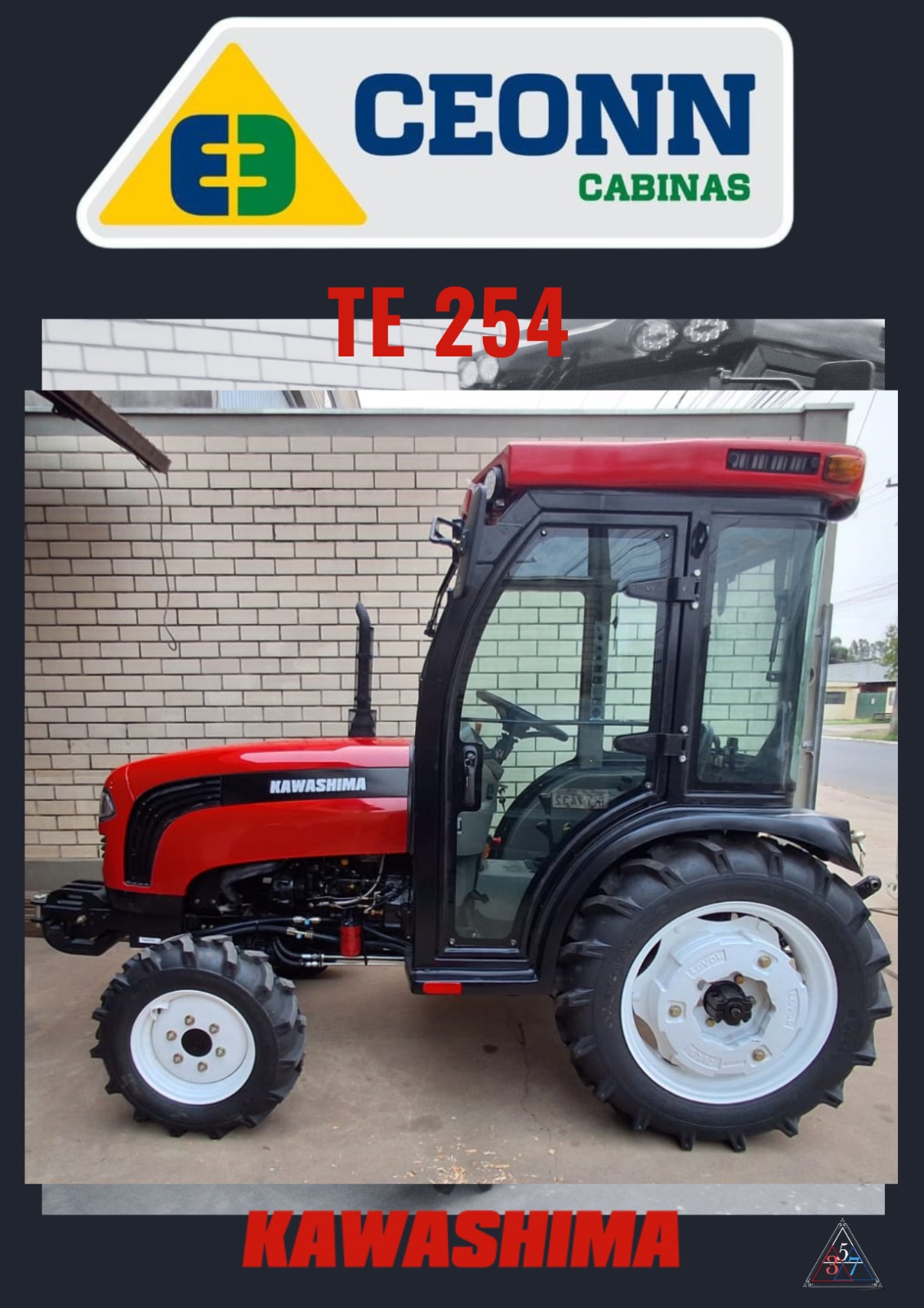 Kawashima TE 254 com cabina Ceonn E3