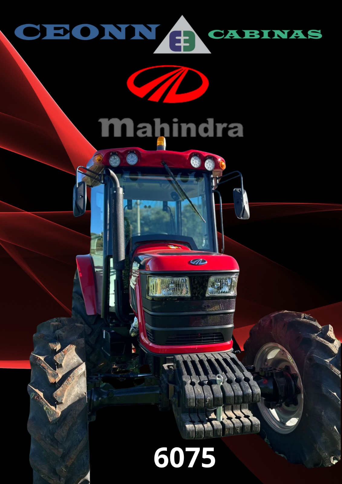 Mahindra 6075 — Linha Elite. Cabina Ceonn E3 em destaque